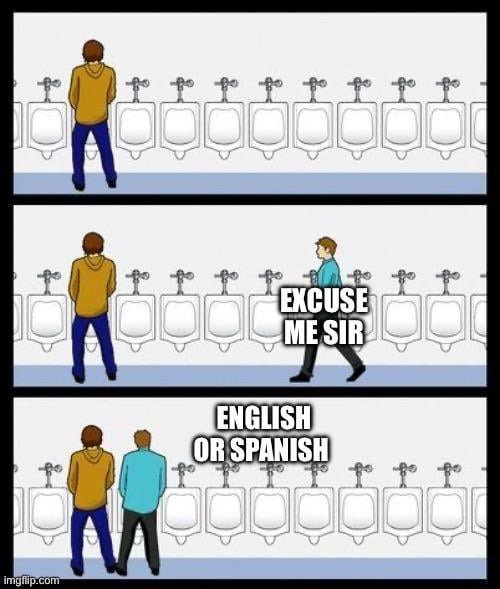 English or Spanish meme