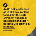 Even God's gotta pay his taxes ...