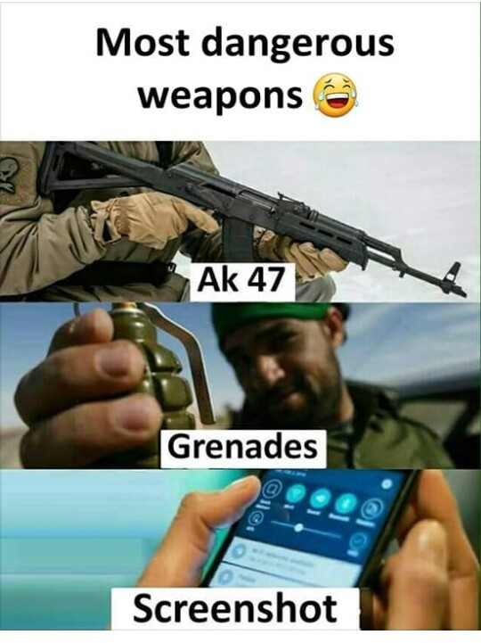 Must dangerous weapons - meme