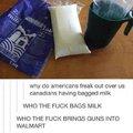 Canadians bag milk