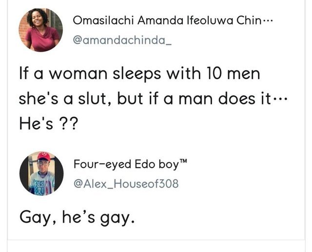 What's a man who sleeps with 10 men? - meme