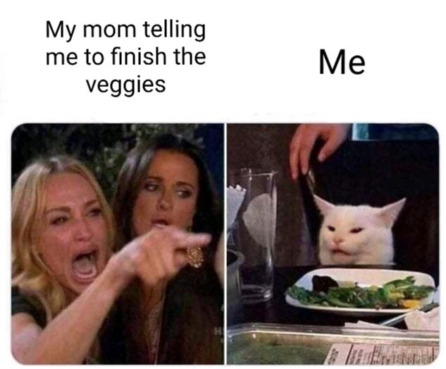 Hate them veggies - meme