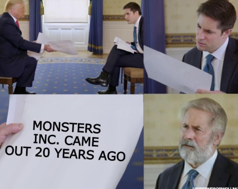 monsters inc 20yrs ago - meme