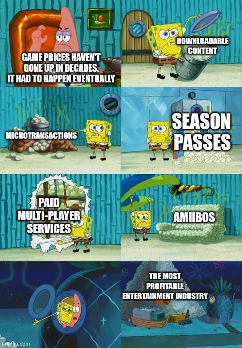Gaming now includes taxes and a subscription - meme