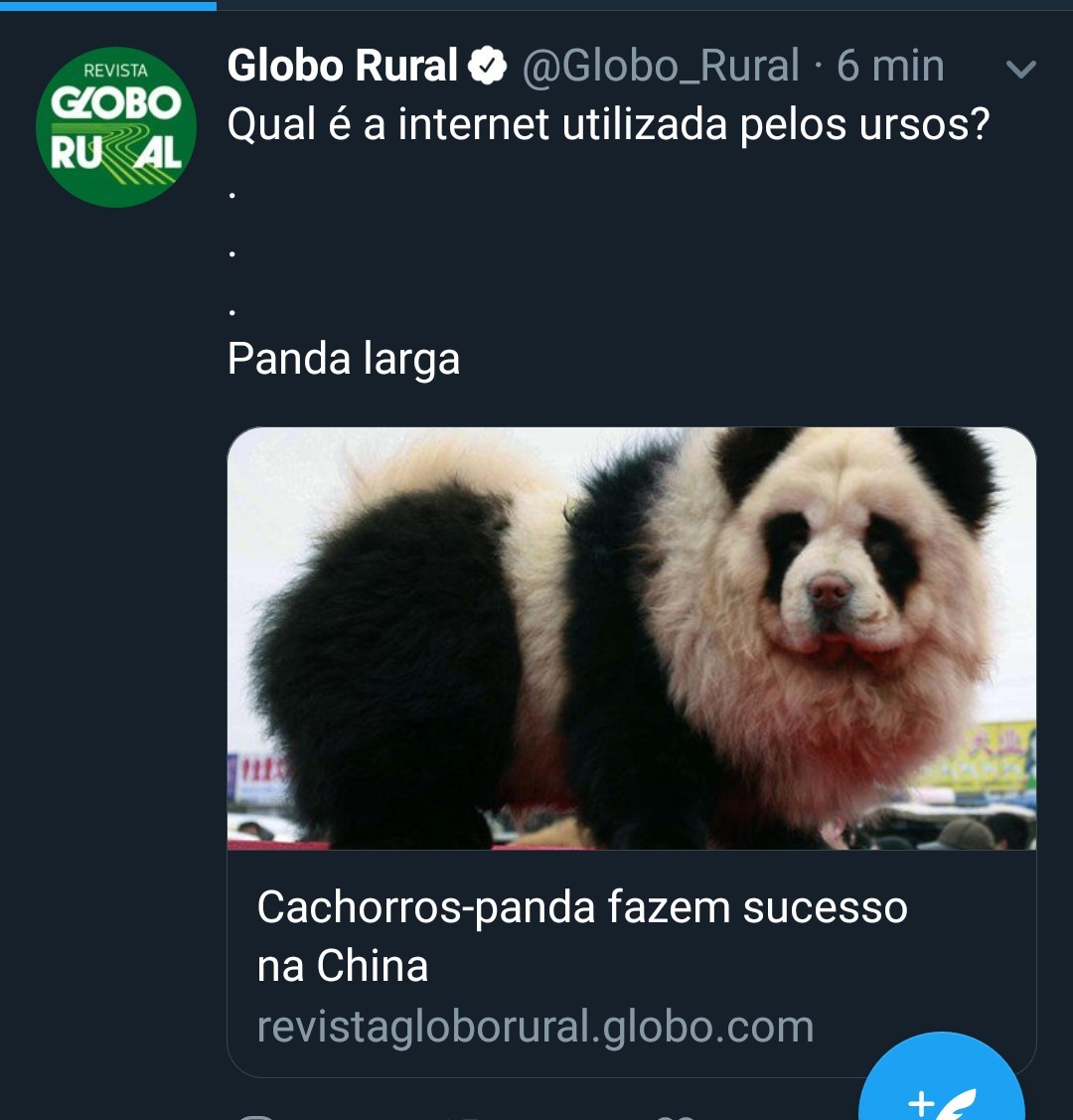Blz Globo Rural - meme