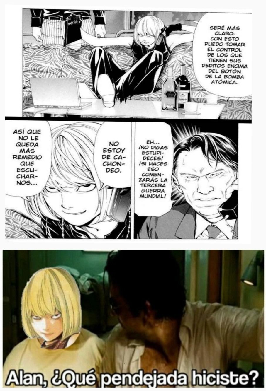 Según el manga de Death Note, el es el responsable de todo - meme