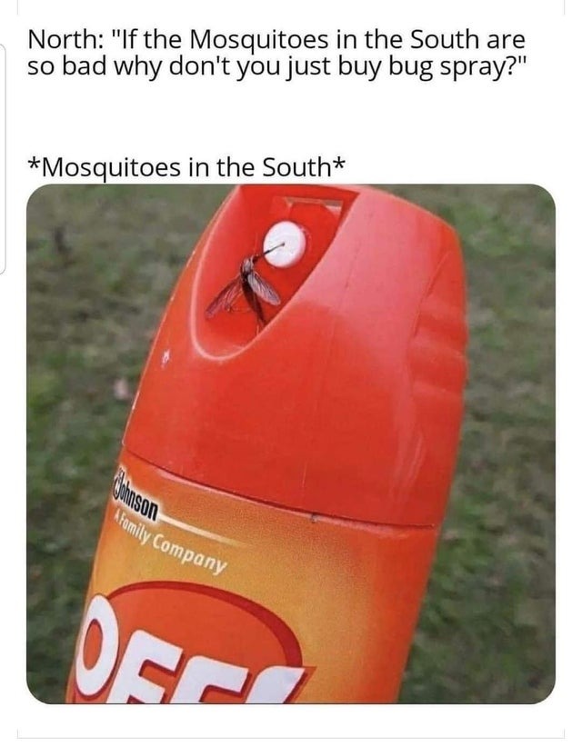 Mosquitoes in the South - meme