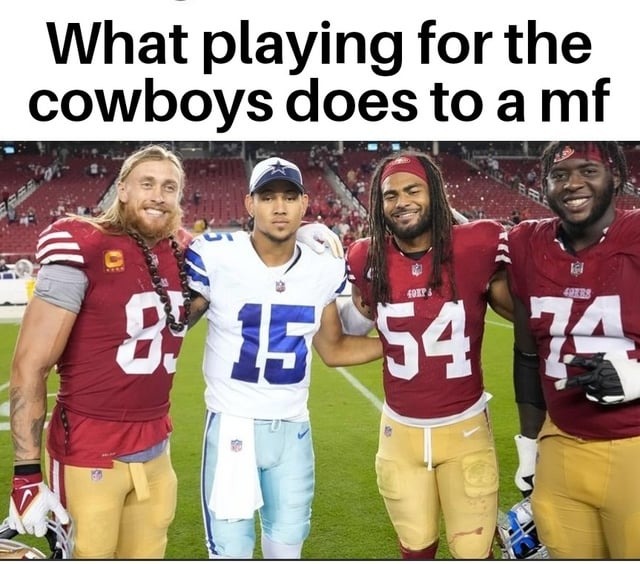 Playing for the Cowboys - meme