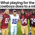 Playing for the Cowboys