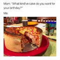Pizza cake for your birthday