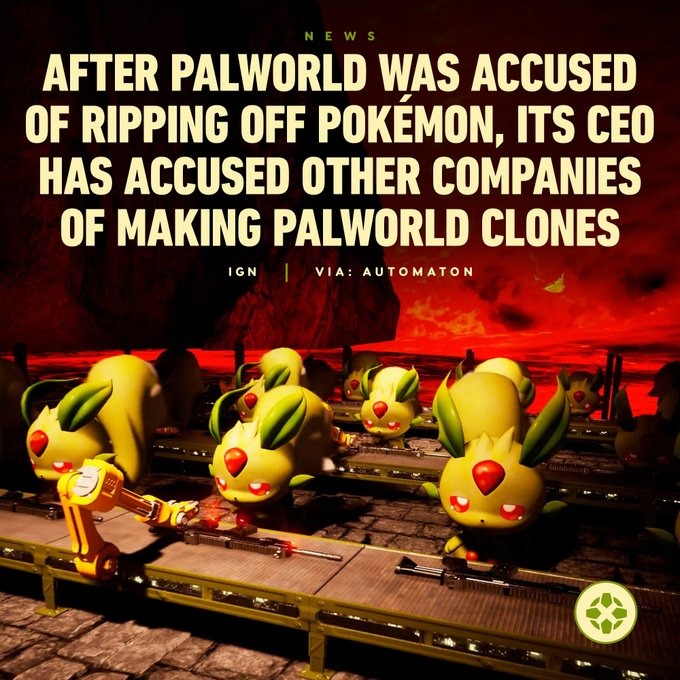 Palworld accusing other companies of cloning them lol - meme