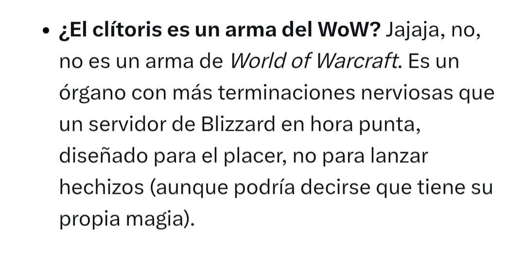 El clítoris no es un arma en WoW, pero tiene magia propia - meme