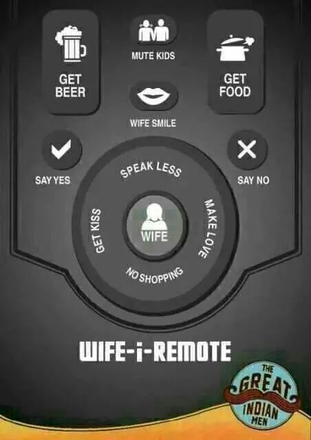 wife remote.. - meme