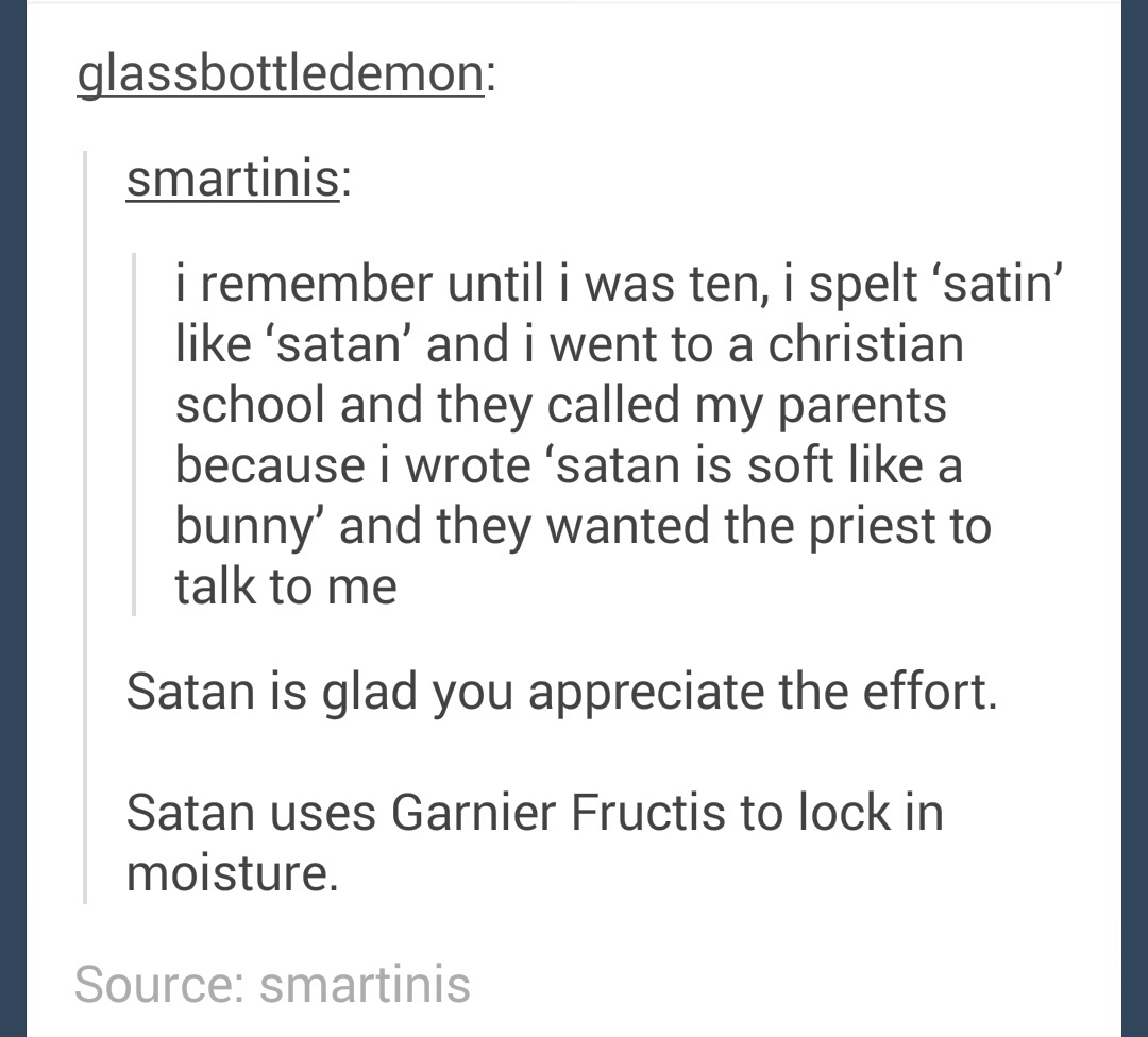 Satan is a bunny - meme