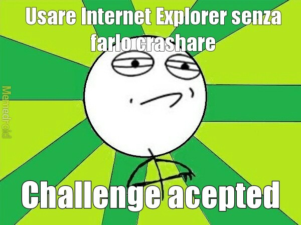 Challenge su explorer - meme