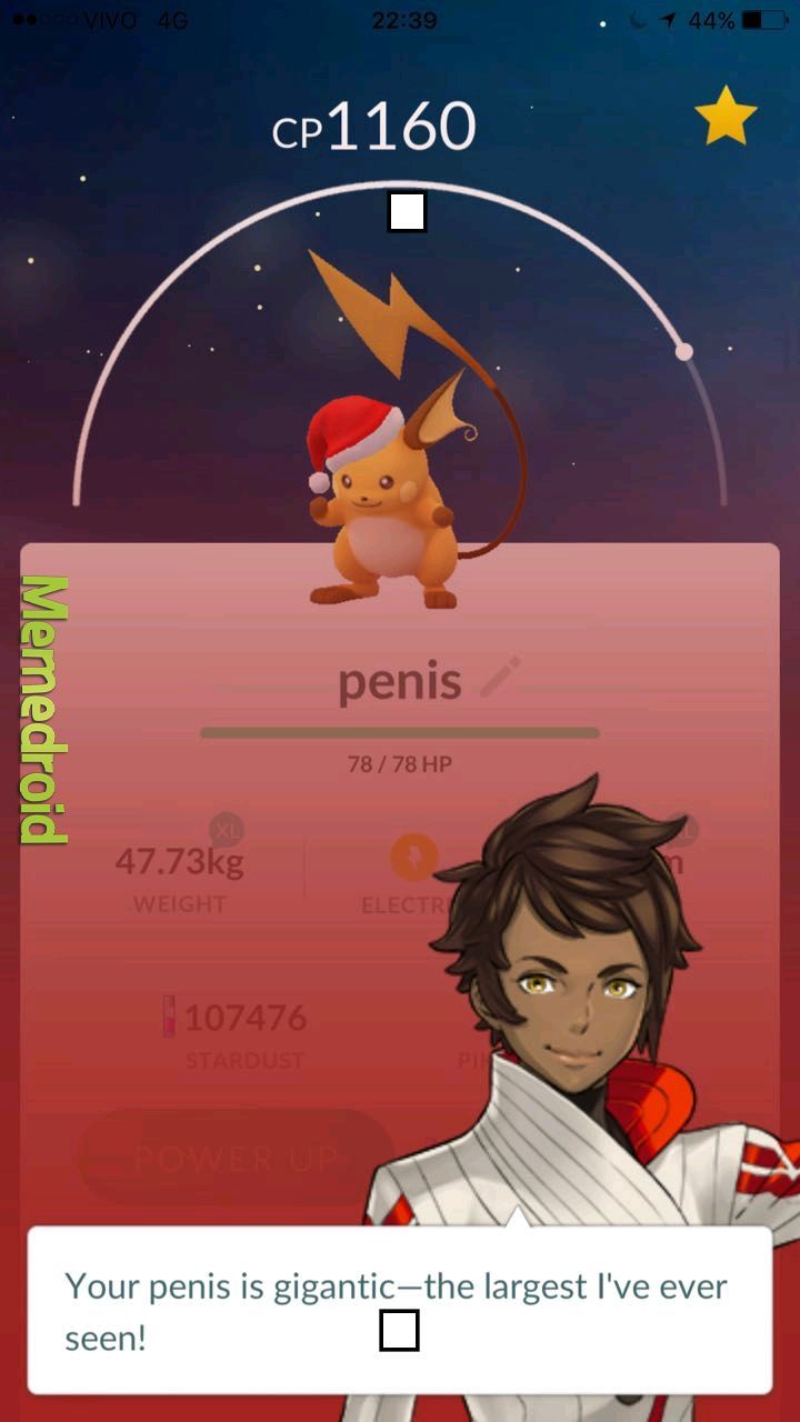 Até a mina do Pokémon GO fala merda - meme