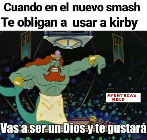 Tu usando a Kirby en Super Smash Bros Ultimate - meme