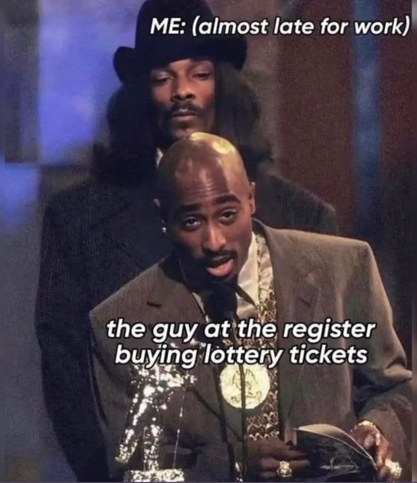 fuck the lottery - meme