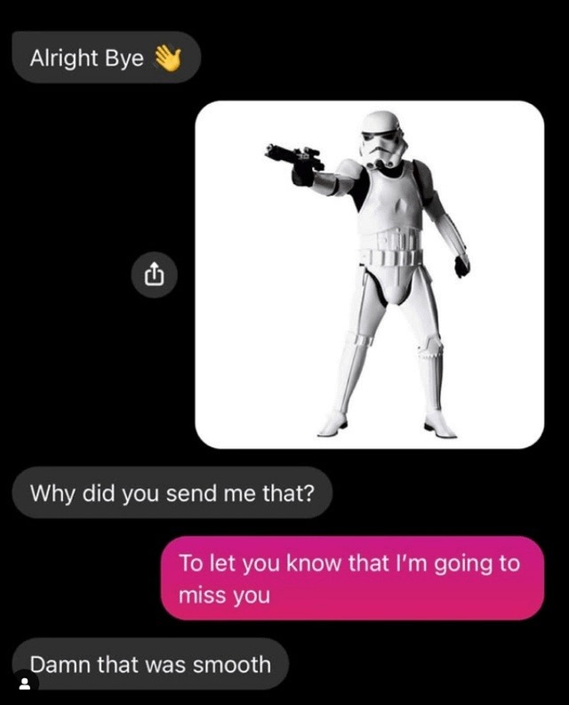 Damn bro sent a goodbye text like it’s a Netflix romance - meme