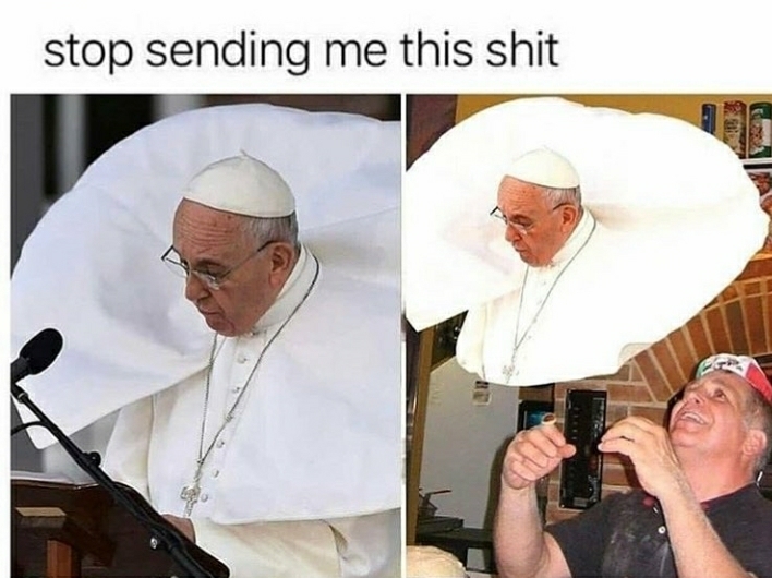 Vatican pizza - meme