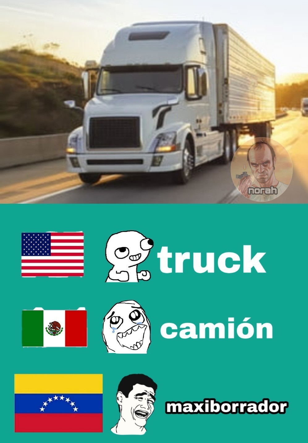 Es un mega camión - meme