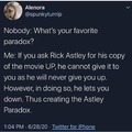 Astley paradox