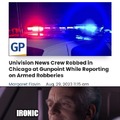 Univision News crew robbed while reporting on armed robberies