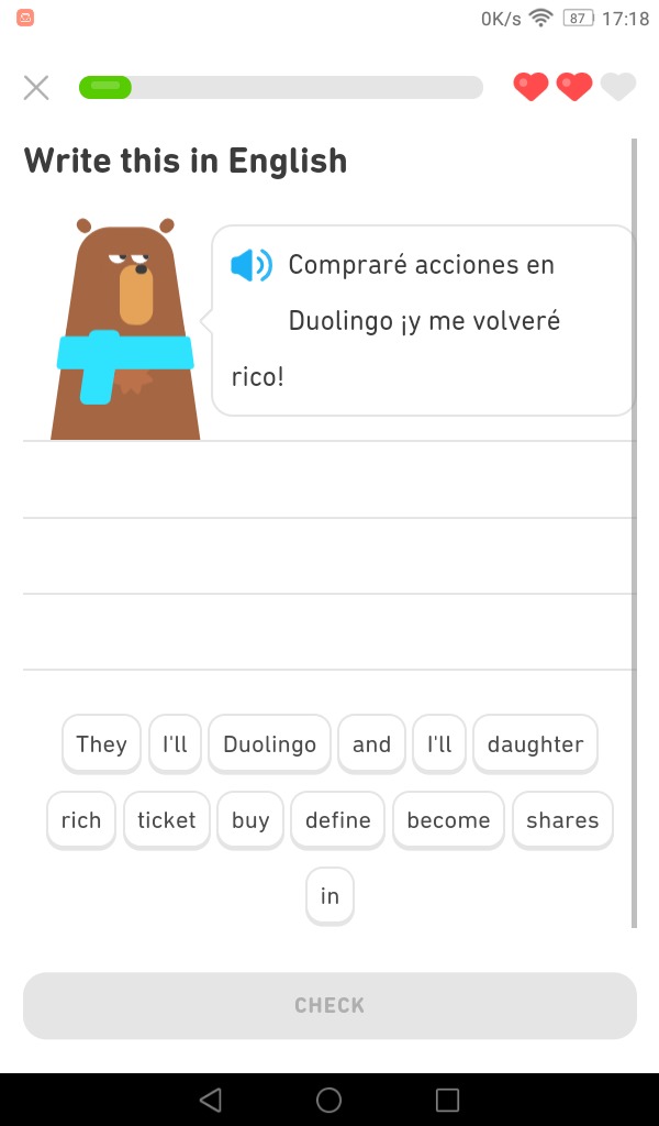 Cuanto cuestan las acciones de Duolingo? - meme