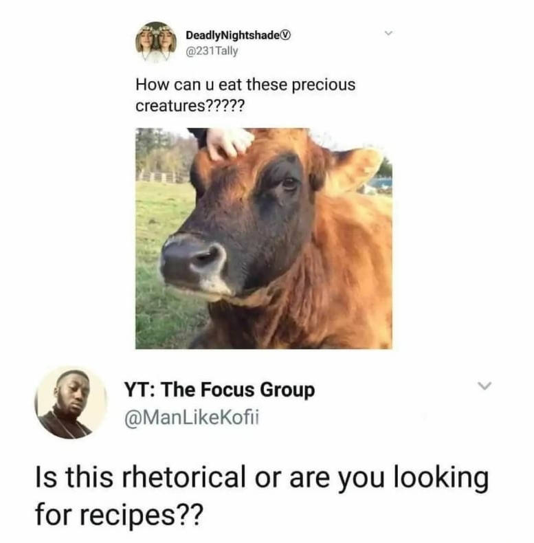 Mmmmm cow - meme