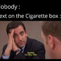 Dark memes in cigarette boxes