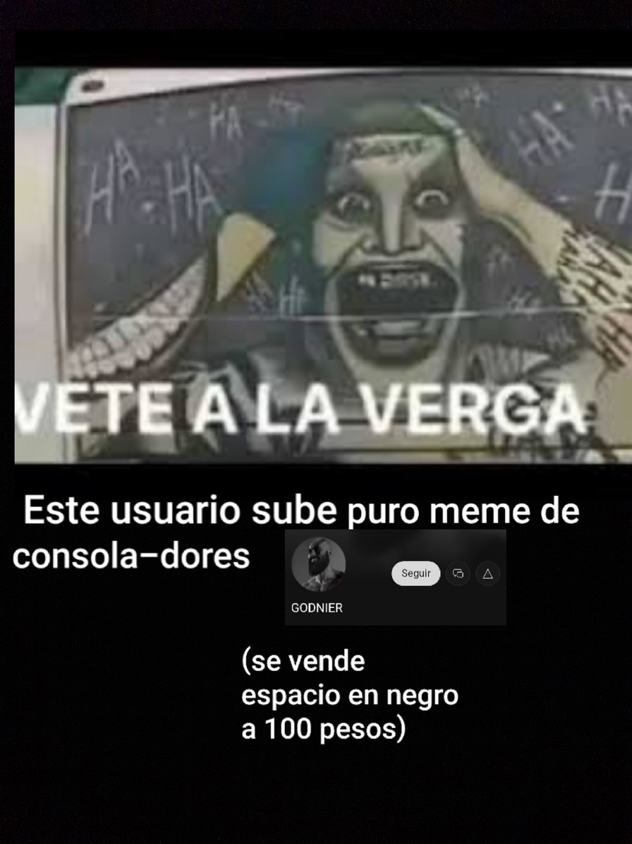 No es para ofender pero me sorprendió que se la mama a Play station y Sony, (sin ofender, es humor el meme)