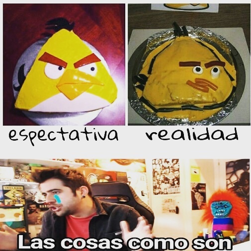 Torta de angry birds - meme