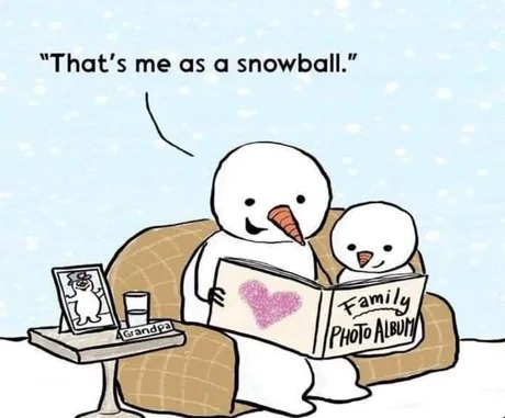 Snowman life - meme