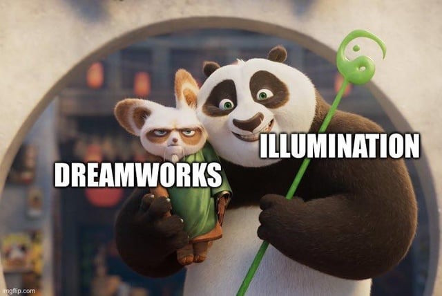 DreamWorks e Illumination - meme