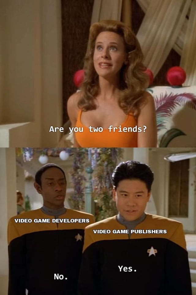Video game developers - meme