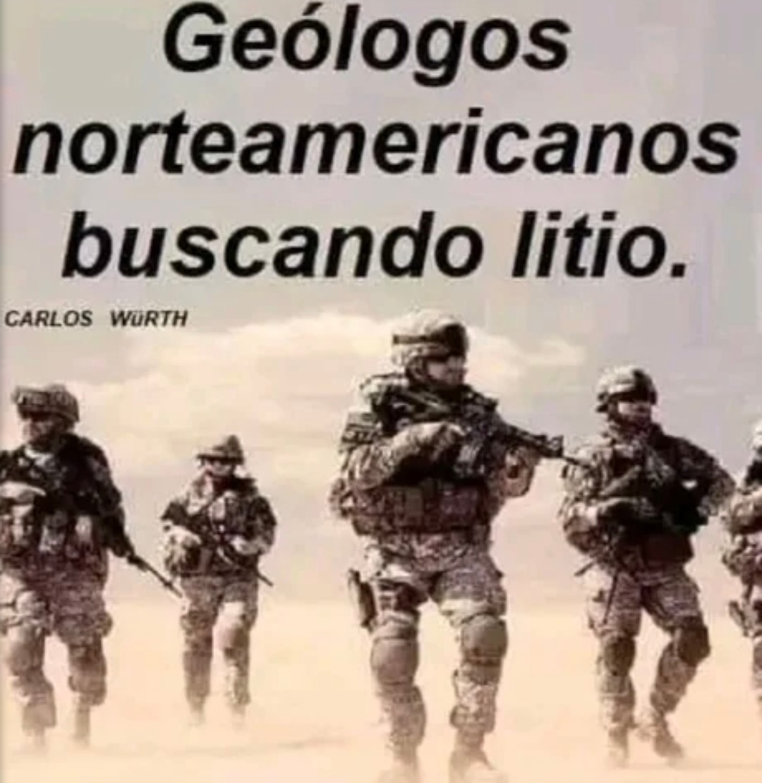 geólogos gringos buscando litio como si fueran buscadores de oro - meme