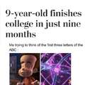 9 year old finishes college in just nine months