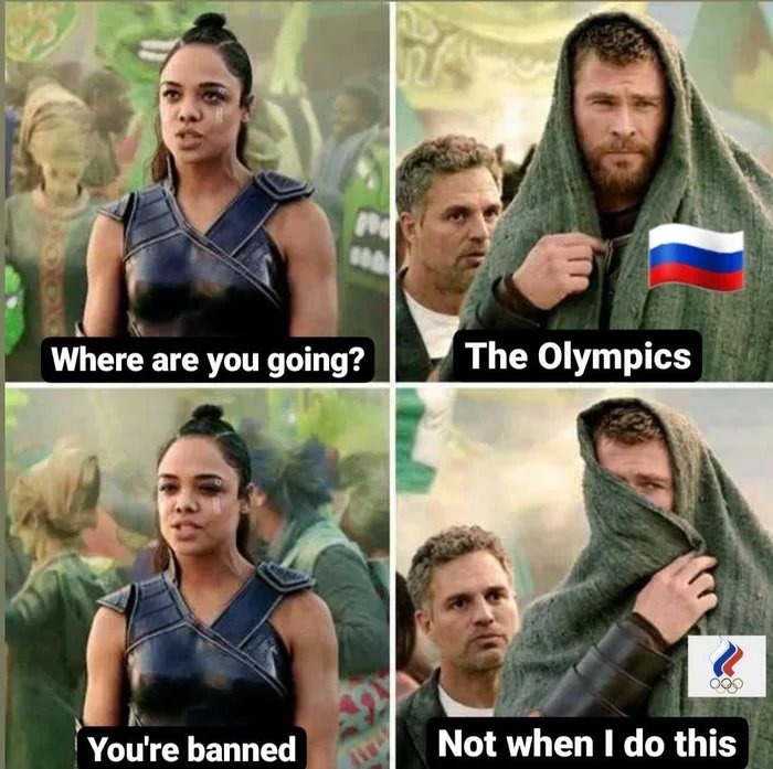 Russia in the Tokyo Olympics - meme
