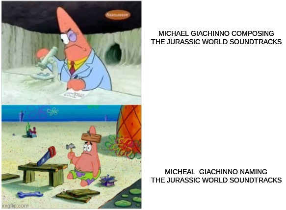 Jurassic world soundtracks - meme