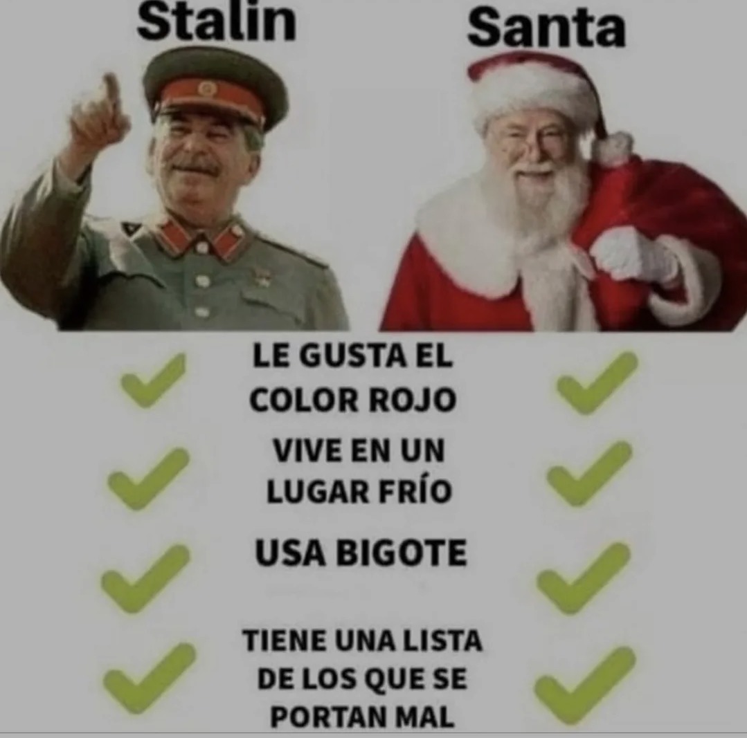 Stalin x santa - meme