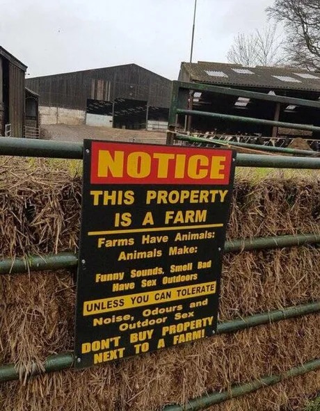 This property is a farm - meme