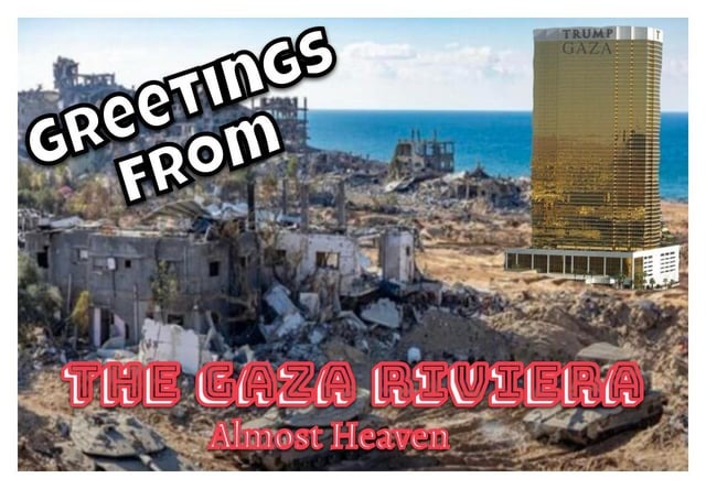 The Gaza riviera - meme