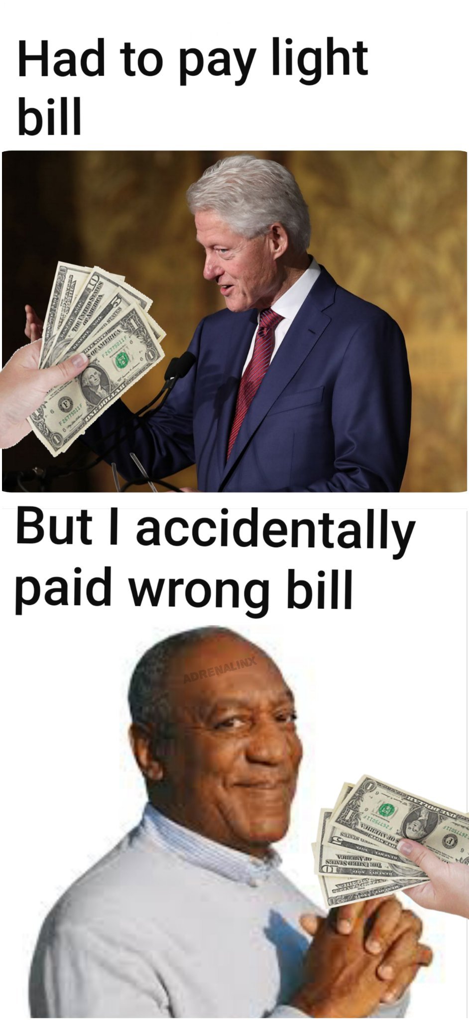 Dark bill.....get it? - meme