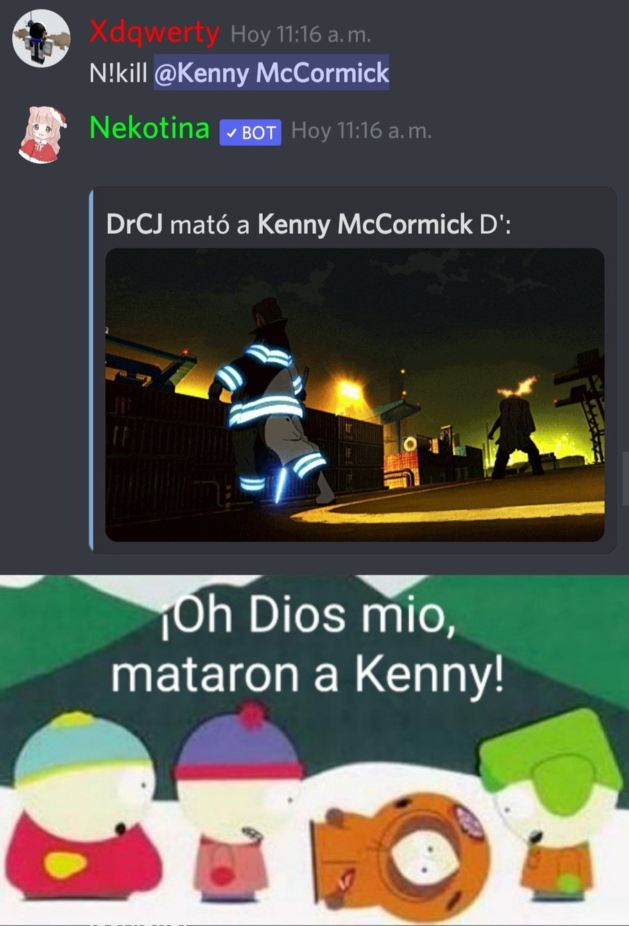 ¡Oh Dios mio, mataron a Kenny! - meme