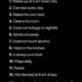 A perfect man. Btw I do most of the things on this list