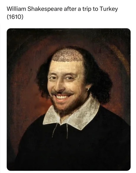 Shakespeare after a trip to Turkey - meme