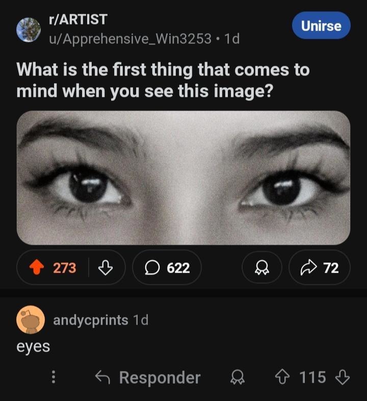 What comes to mind when you see this? My brain: eyes - meme