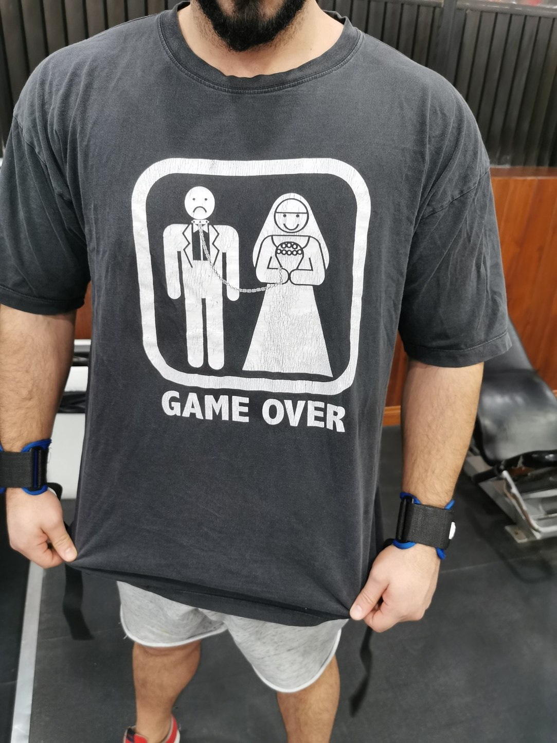So I see this guy at the gym with this shirt - meme