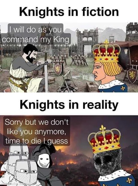 Knights in reality - meme