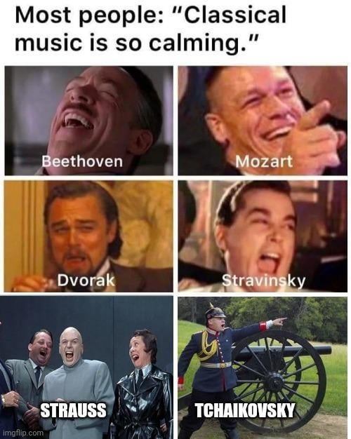 Classical music is pretty cool - meme